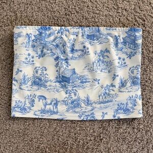 Edikted White and Blue Tube Top!